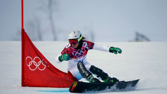 Ester Ledecká na olympiádě v Soči