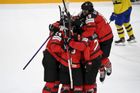 Kanaďané slaví postup ve čtvrtfinále MS 2022 Švédsko - Kanada