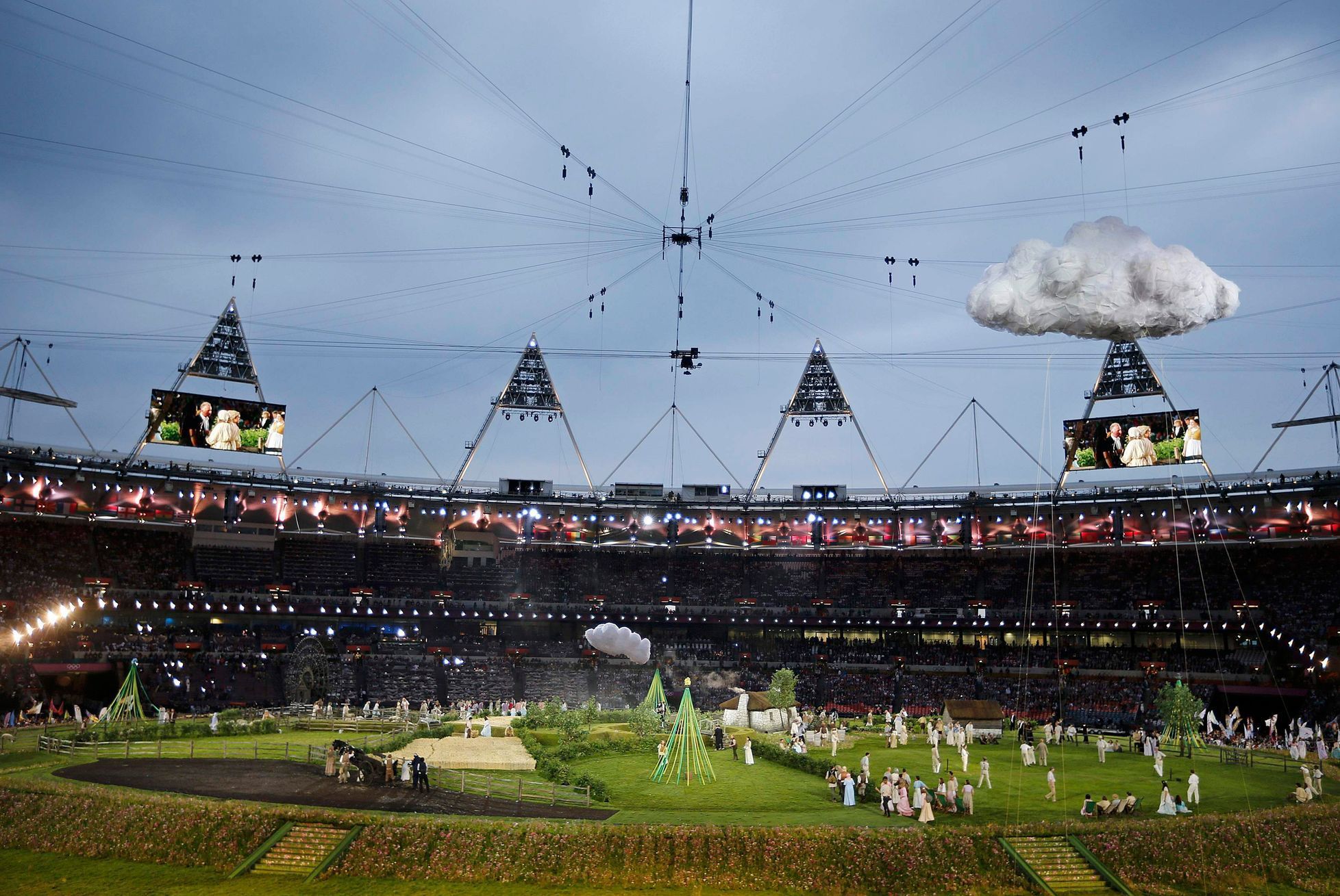 Slavnostní zahájení olympiády v Londýně 2012: ceremoniál