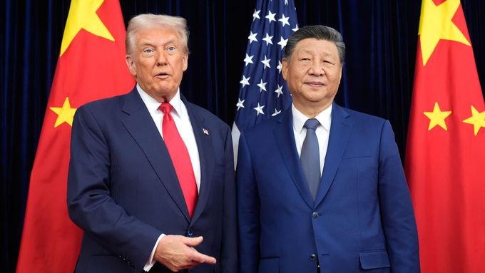Americký prezident Donald Trump a čínský prezident Si-Ťin Pching.
