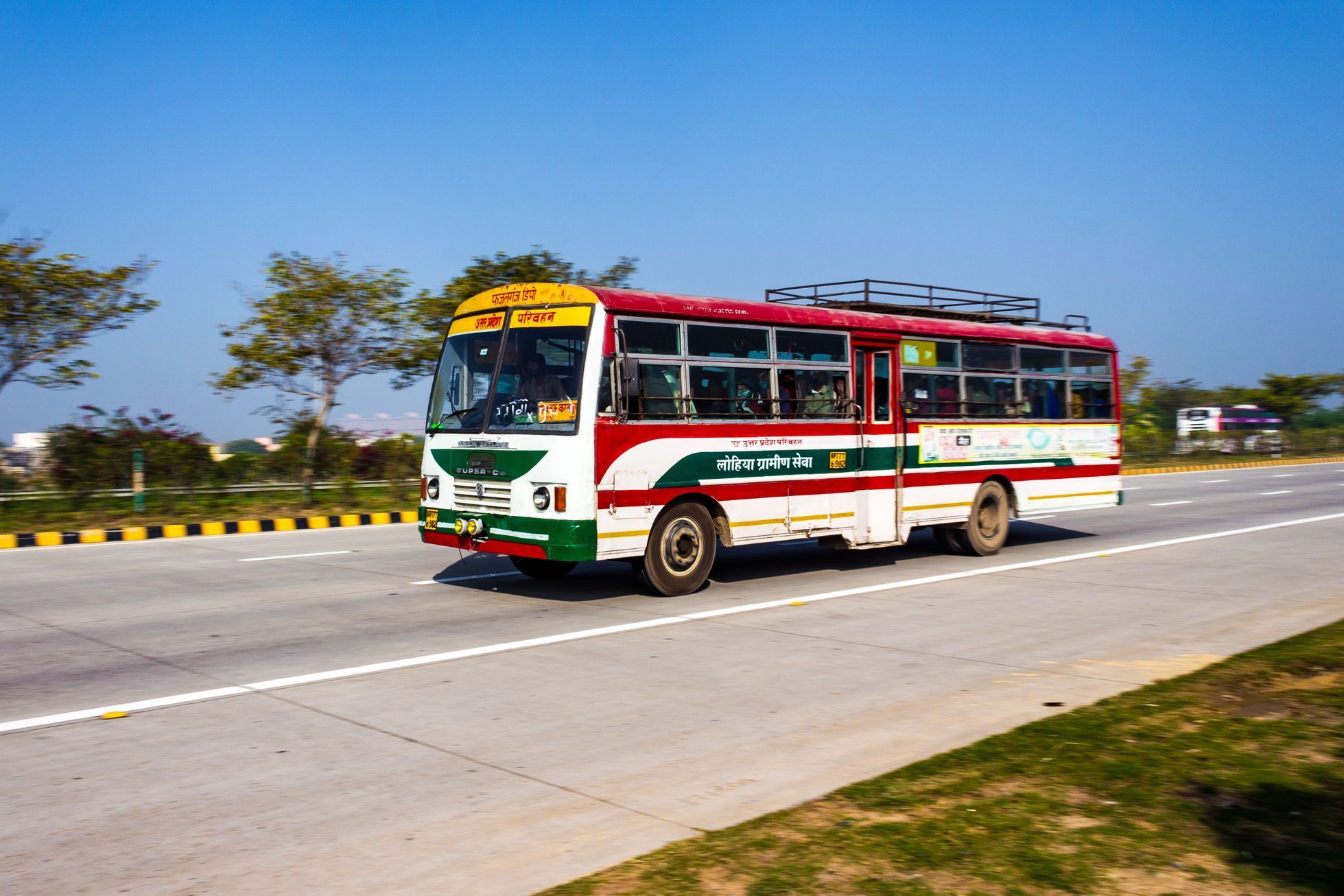 Nové Dillí, India, autobus, ilustrační foto