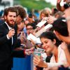 Actor Garfield signs autographs during the red carpet for the movie &quot;99 Homes&quot;  at the 71st Venice Film Festival
