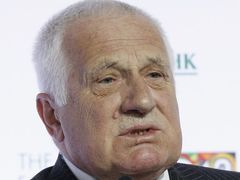 Václav Klaus na byznys fóru v Moskvě. Duben 2013.
