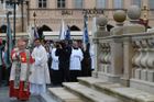 Duka požehnal mariánský sloup na Staroměstském náměstí v Praze