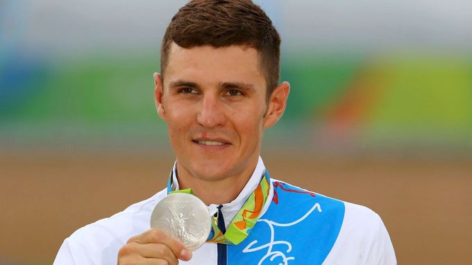 Jaroslav Kulhavý se stříbrnou olympijskou medailí.