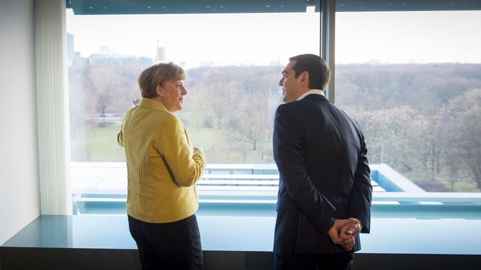 Angela Merkelová a AlexisTsipras.