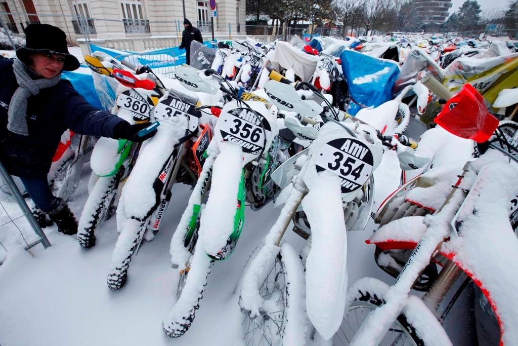 Zasněžené závody (zápasy) v únoru 2012: enduro v Le Touquetu