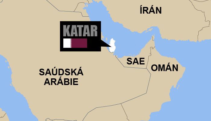 Katar - mapa
