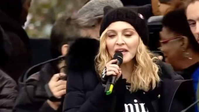 Madonna a pochodu žen ve Washingtonu