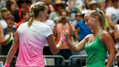 Australian Open 2015: Petra Kvitová a Richel Hogenkampová