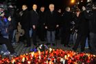 Prezident Zeman zapálil v Uherském Brodě svíčku a odjel