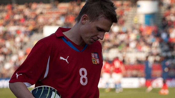 Bořek Dočkal v dresu české reprezentace do 21 let.
