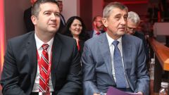 Sjezd odborářů ČMKOS 27.4.2018 - Andrej Babiš a Jan Hamáček