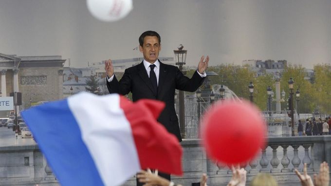 Nicolas Sarkozy během volební kampaně v roce 2012.