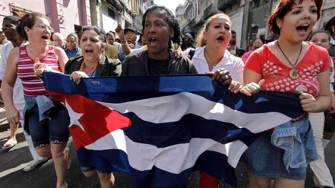 Protesty na Kubě (ilustrační foto).