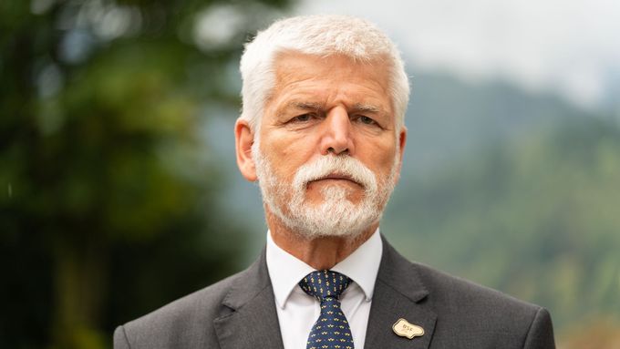 Prezident Petr Pavel na tiskovém brífinku po Bledském strategickém fóru ve Slovinsku