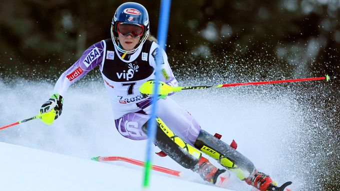 Atmosféru i připravenost trati v Jasné si pochvalovala i vedoucí žena slalomu Mikaela Shiffrinová.