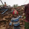 Zemětřesení v Nepálu - děti