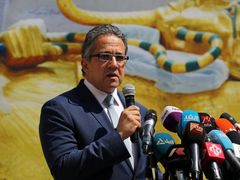 Egyptský ministr pro památky Chaled el-Anany.