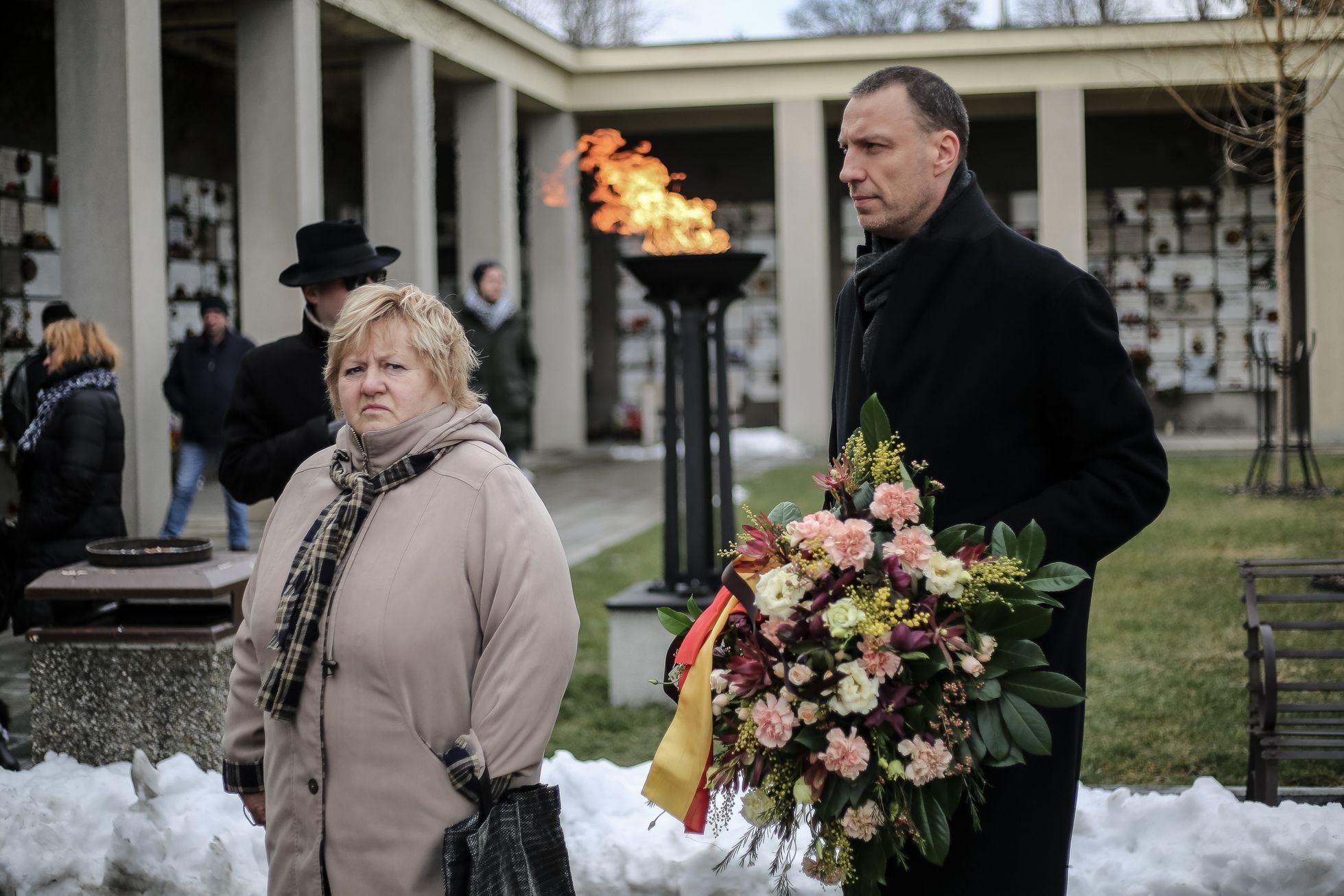 Pohřeb režiséra Václava Vorlíčka, krematorium Strašnice, Praha, 12. 2. 2019