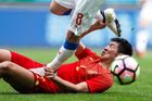 Nejdřív trápení, potom demolice. Čeští fotbalisté po obratu rozstříleli Čínu čtyřmi góly