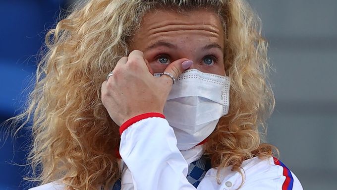 Kateřina Siniaková zlato ve čtyřhře na olympiádě v Tokiu oplakala.