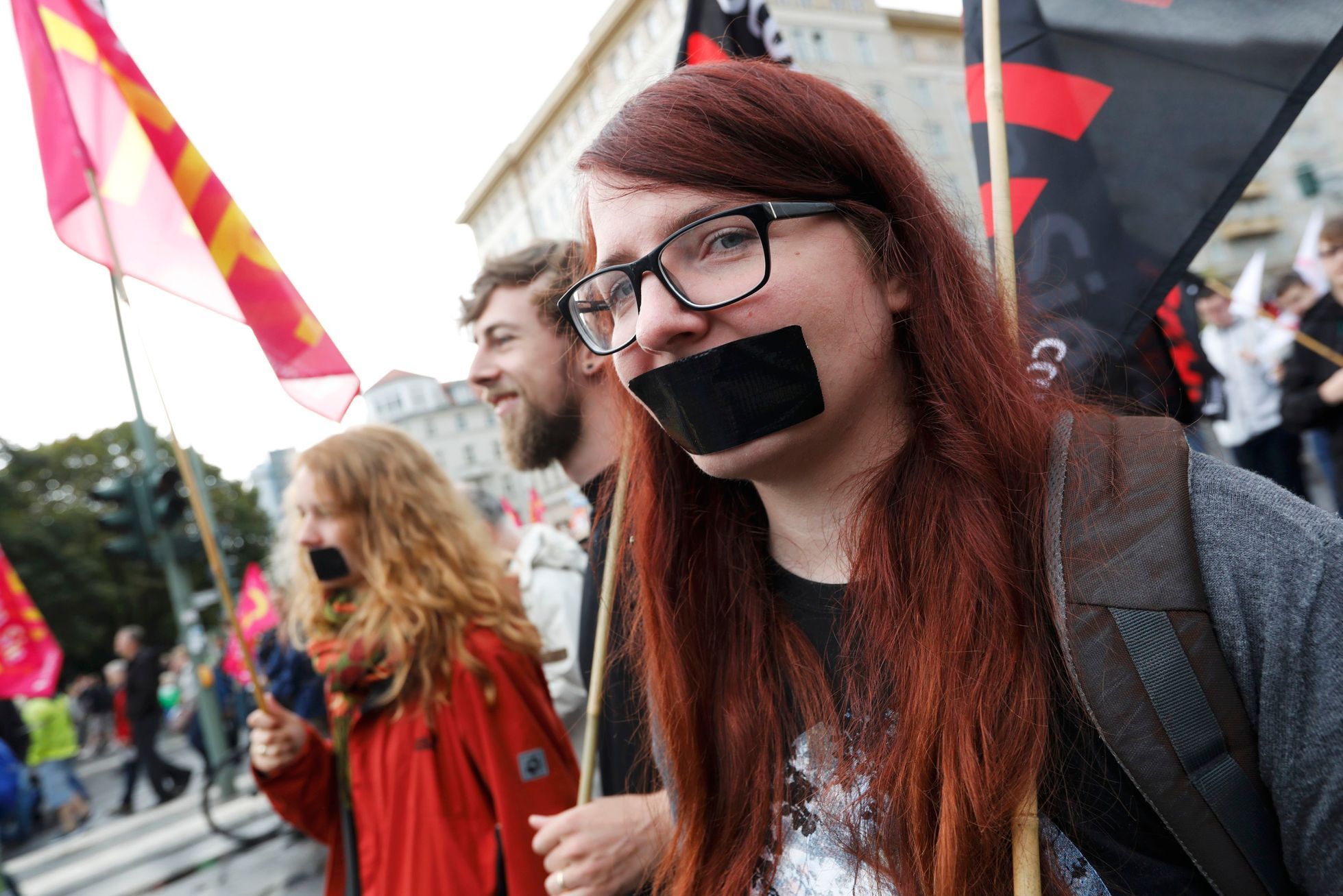 Protesty proti TTIP v Berlíně