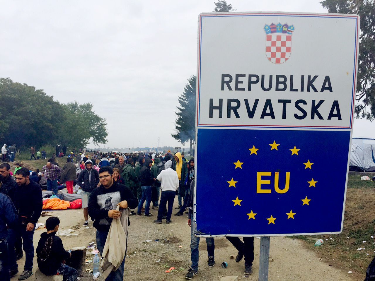 Chorvatsko-srbská hranice - uprchlíci