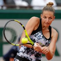 Kristýna Plíšková Kristýna Plíšková v prvním kole French Open 2018