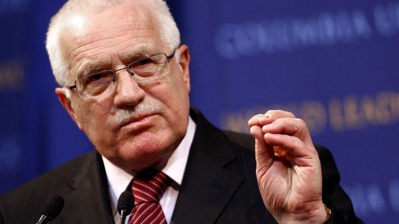 Prezident Václav Klaus.