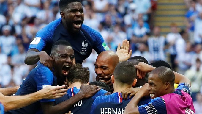 Radost francouzských fotbalistů.