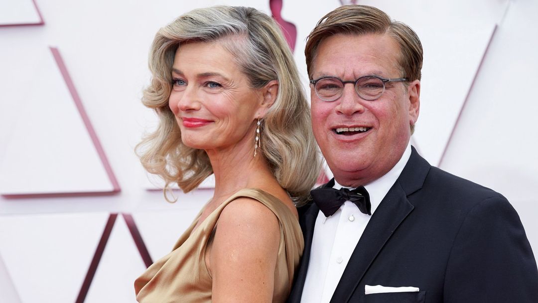 Paulina Porizkova and Aaron Sorkin