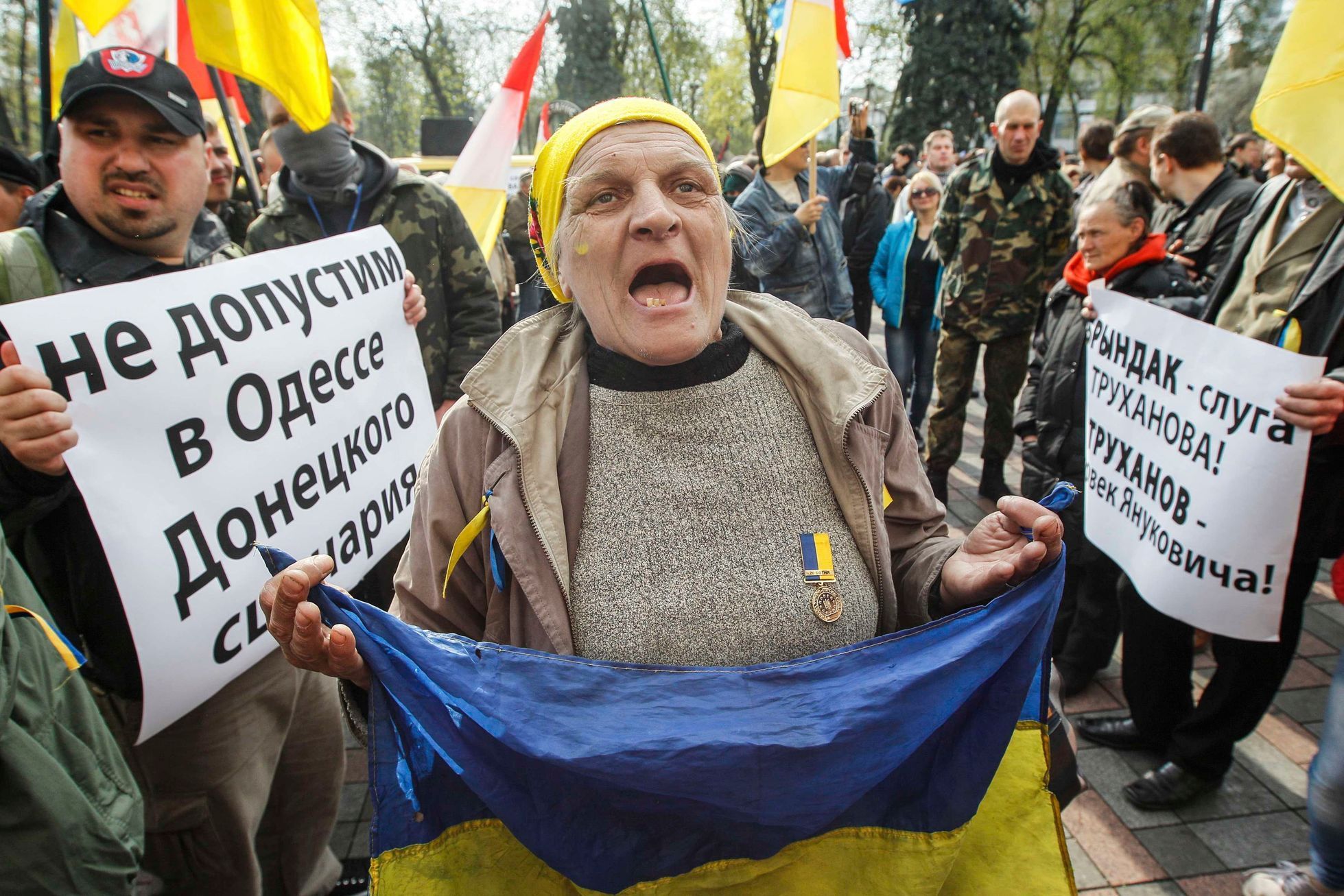 Kyjev - proti separatismu - 15. dubna 2014