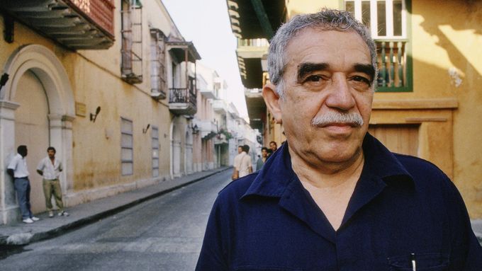 Gabriel Gárcia Márquez při návštěve Kolumbie roku 1991.