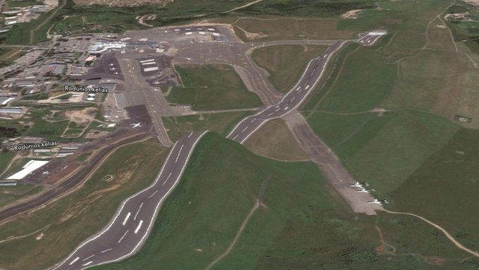 Letiště v litevském Vilniusu vypadá v podání Applu spíše jako horská dráha