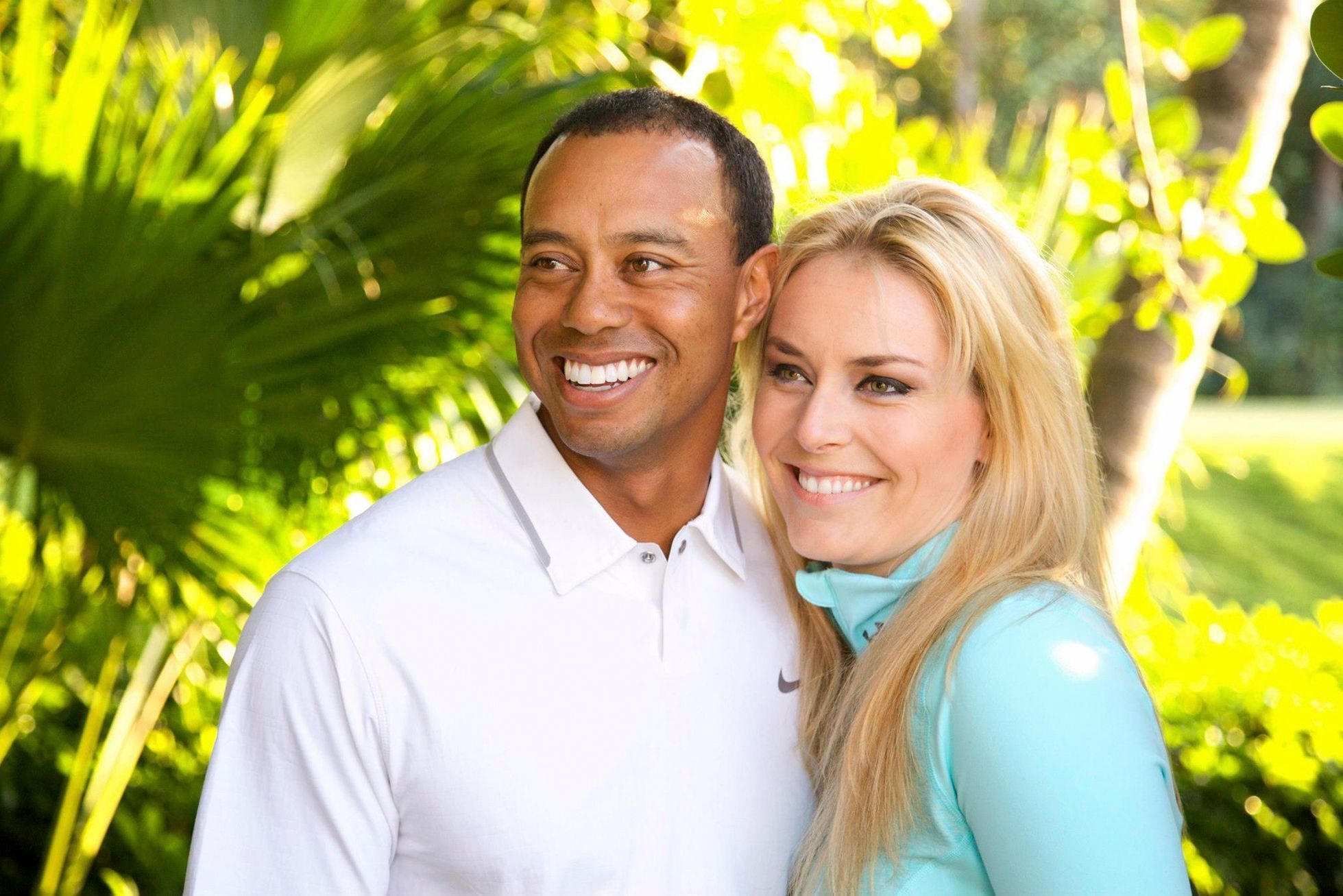 Tiger Woods a Lindsey Vonnová