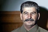 Kolorovaná fotografie Stalina.