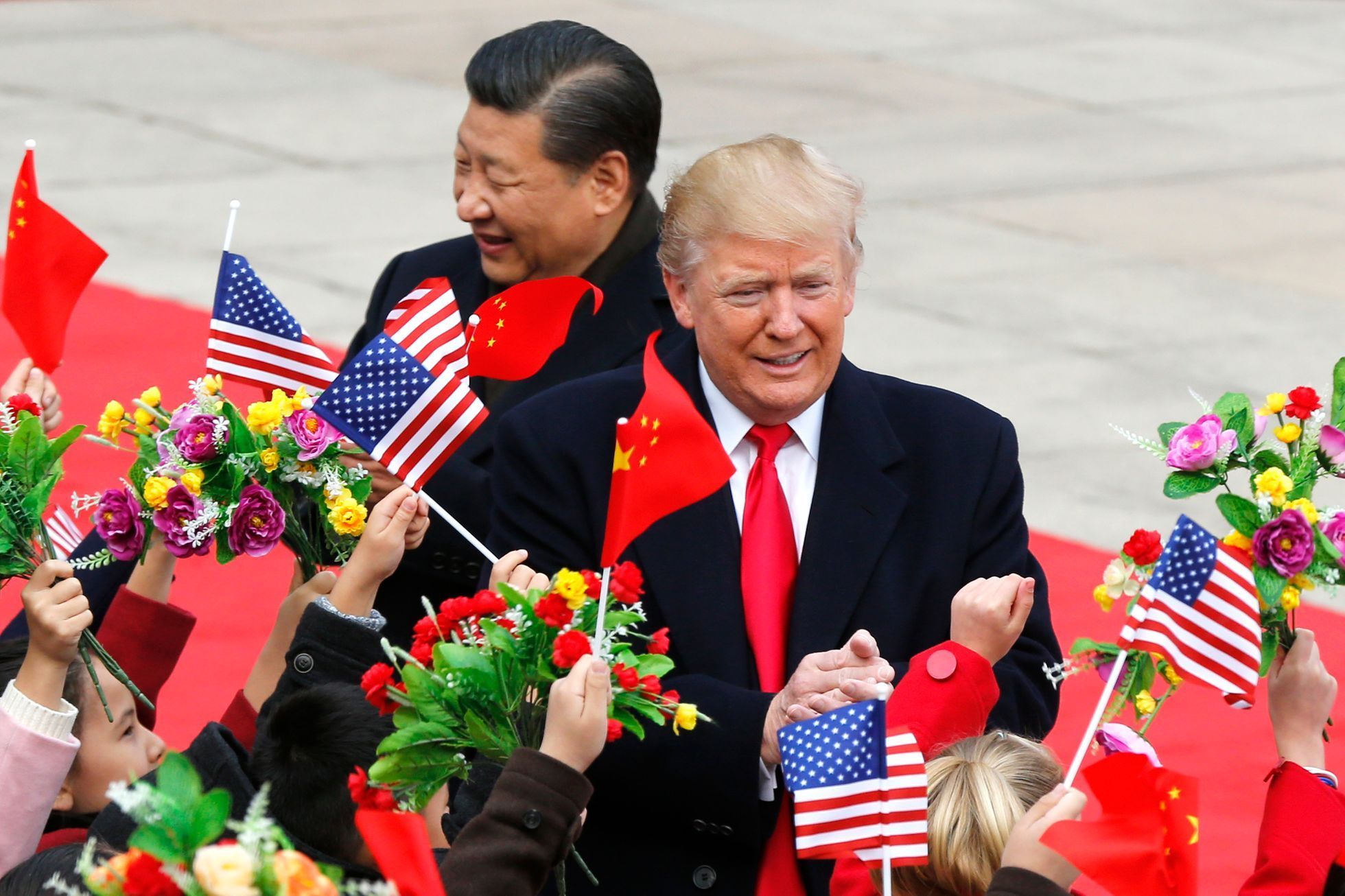 Číňané vítají Donalda Trumpa.