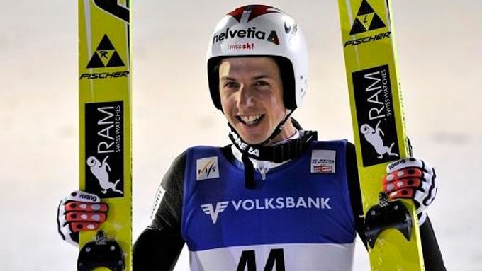 Švýcar Simon Ammann skočil v Lillehammeru rekord můstku.