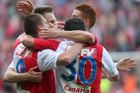 Slavia odvrátila další pokutu. Koreš zařídil výhru ve Znojmě