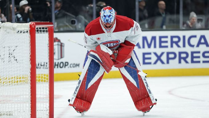 Zákroky Jakuba Dobeše v zápase NHL Toronto - Montreal