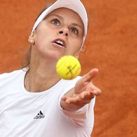 Magda Linetteová Magda Linetteová na Sparta Prague Open 2014