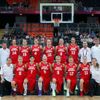 České basketbalistky před utkáním s Číňankami na turnaji OH 2012 v Londýně.