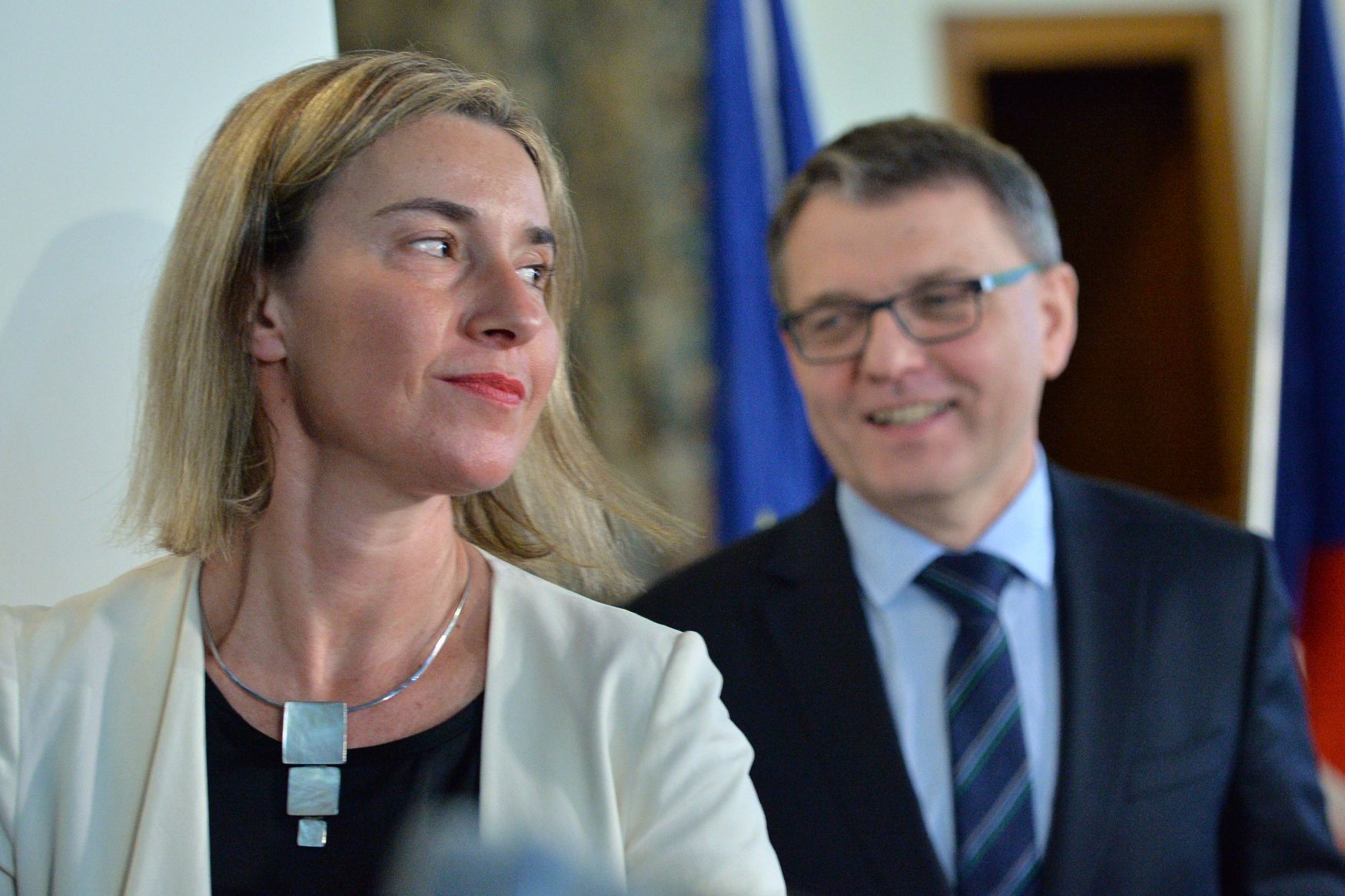 Lubomír Zaorálek s Federikou Mogheriniovou