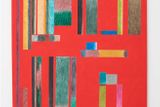 Karel Štědrý: Tetris (Acid House Serie), 2020, akryl a pastel na plátně, 150 x 130 cm.
