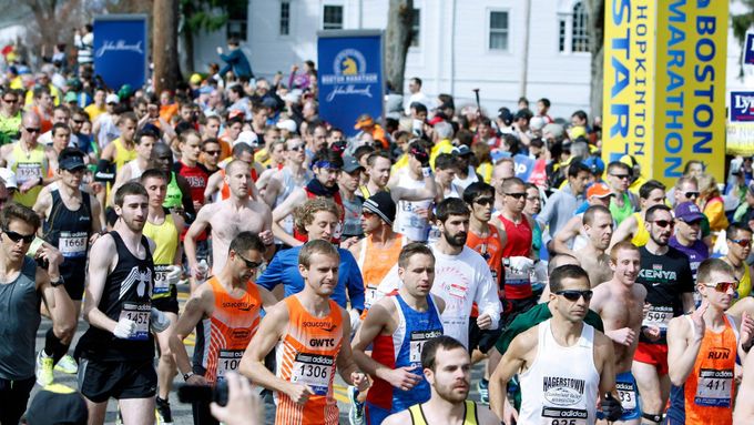 Bostonský maraton v dubnu roku 2013.