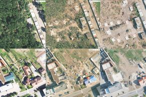 Obrazem: Srovnávací letecké snímky ukazují zkázu i postupnou obnovu po tornádu