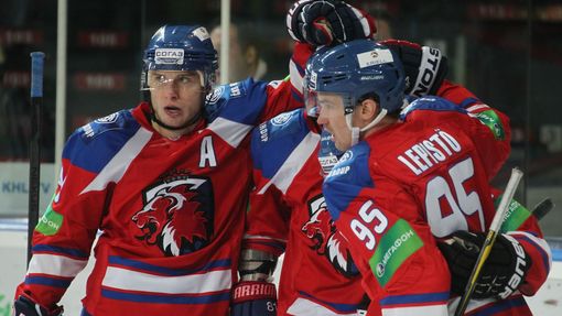 KHL, Lev Praha - Minsk: radost Lva