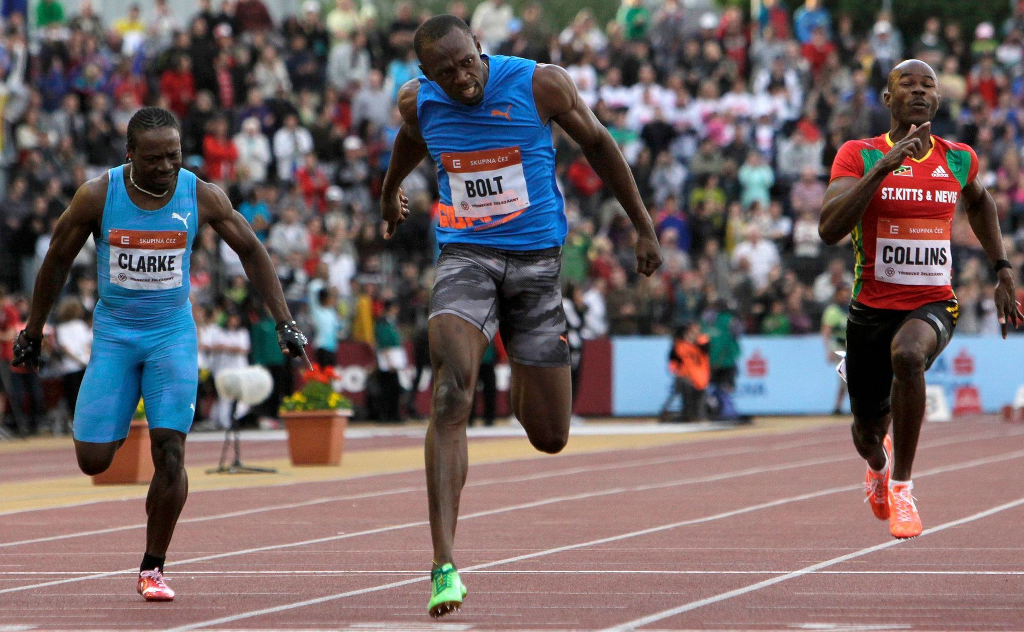 Usain Bolt na Zlaté tretře 2012