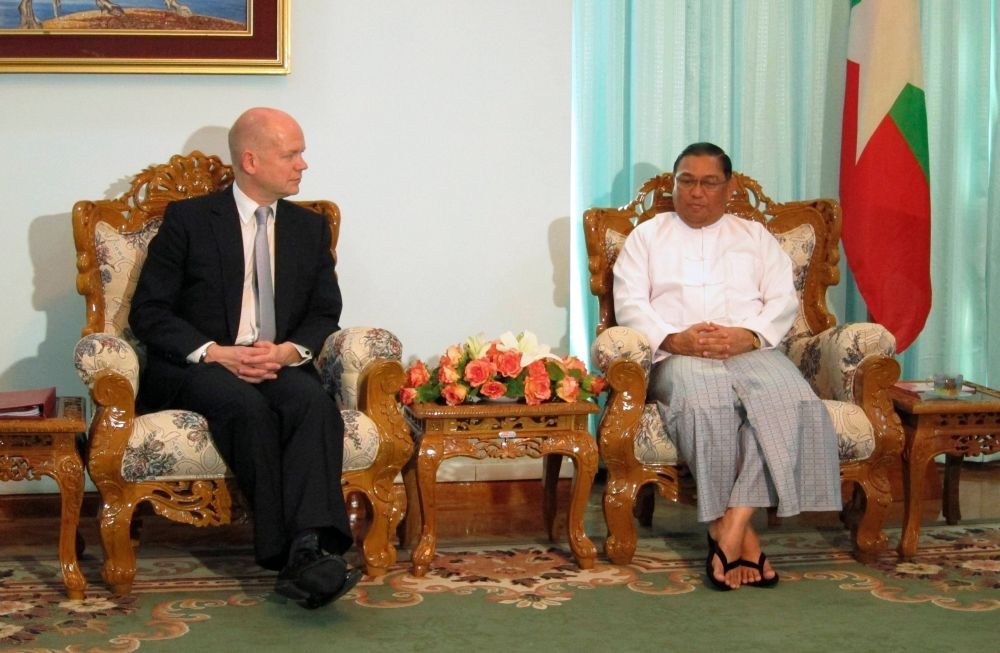 William Hague v Barmě